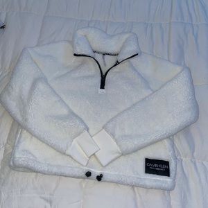 Calvin Klein Half Zip Fuzzy Fleece 🐻‍❄️